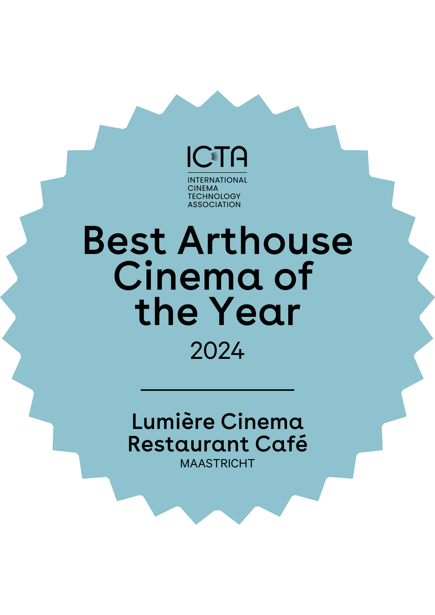 Lumière wint ICTA EMEA-Award: Best Arthouse Cinema of the Year